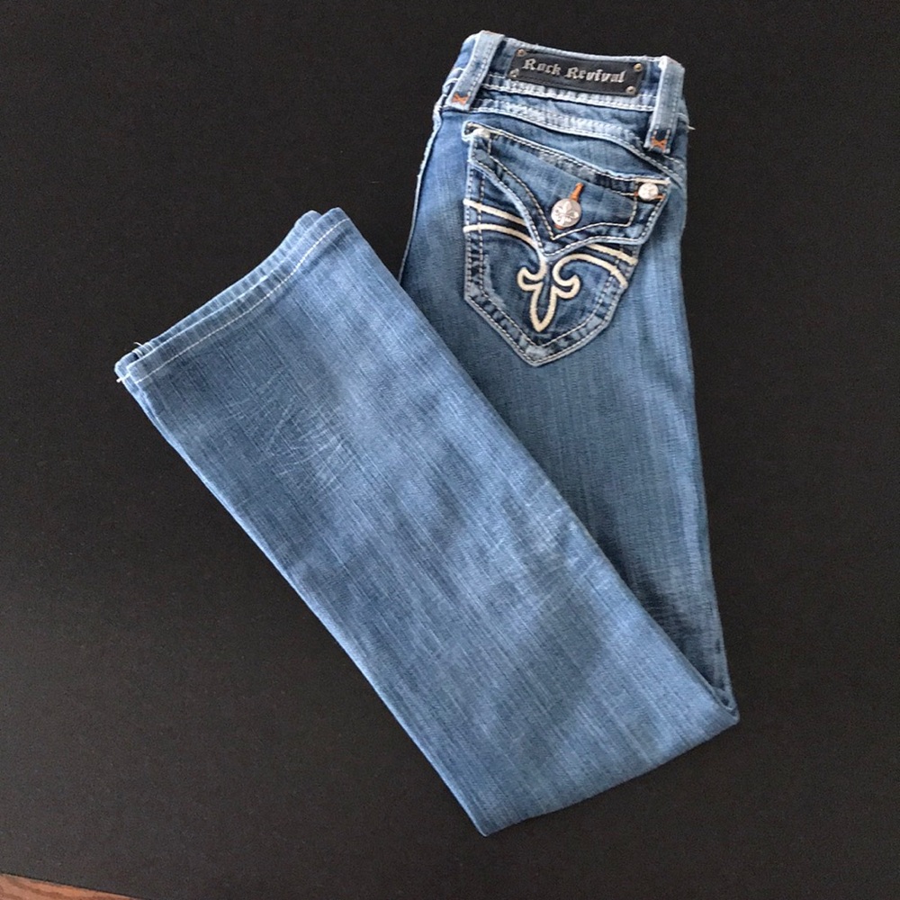 Rock Revival Stephanie boot cut jeans, size 26